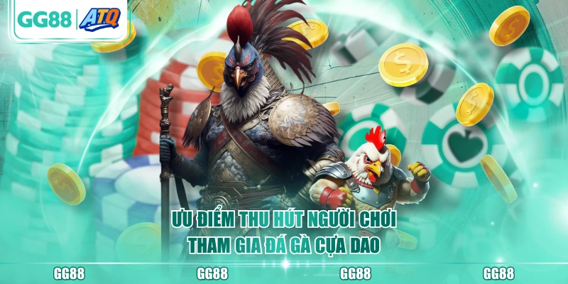 Ưu điểm thu hút người chơi tham gia đá gà cựa dao